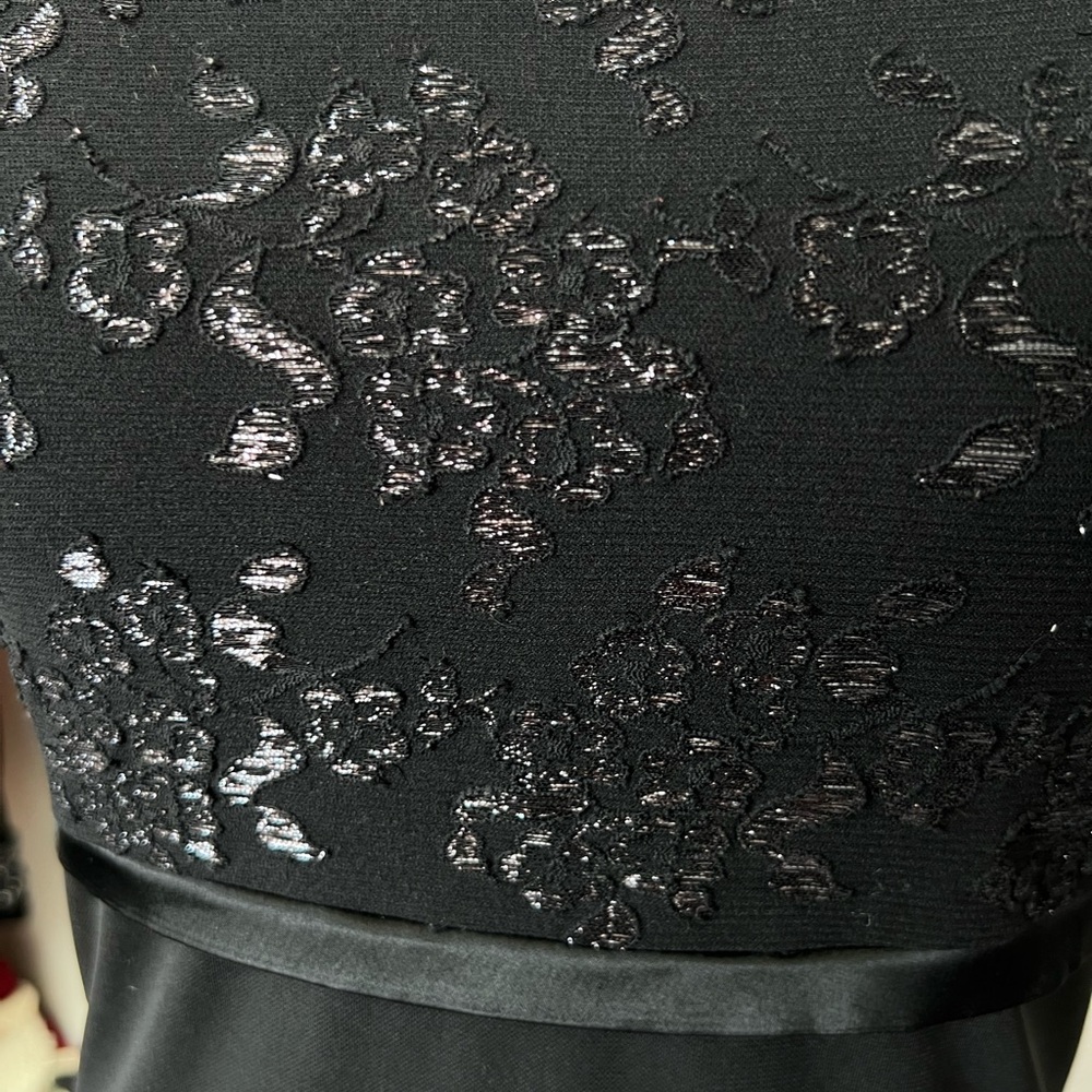 Vintage Y2K Byer Too! California Black Spaghetti Strap Maxi Formal Dress Sz. M - Picture 5 of 10